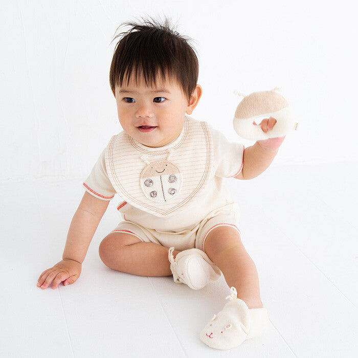 [現貨] 日本製 POMPKINS 100%有機棉白色嬰兒禮物套裝 (PT-1) - BB Dressup