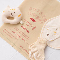 [現貨] 日本製 POMPKINS 100%有機棉白色嬰兒禮物套裝 (PN-1) - BB Dressup