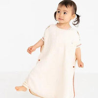 [現貨] 日本製 POMPKINS 初生嬰兒白色兔仔有機棉防踢睡袋嬰兒禮盒 - BB Dressup