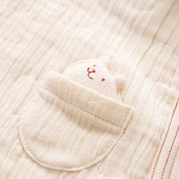 [現貨] 日本製 POMPKINS 初生嬰兒白色兔仔有機棉防踢睡袋嬰兒禮盒 - BB Dressup