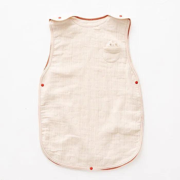 [現貨] 日本製 POMPKINS 初生嬰兒白色兔仔有機棉防踢睡袋嬰兒禮盒 - BB Dressup