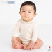[現貨] 日本製POMPKINS 有機棉嬰兒長袖包屁衣/連身衣 (50-60cm) - BB Dressup