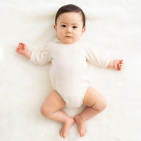 [現貨] 日本製POMPKINS 有機棉嬰兒長袖包屁衣/連身衣 (50-60cm) - BB Dressup