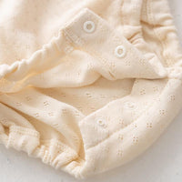 [現貨] 日本製POMPKINS 有機棉嬰兒長袖包屁衣/連身衣 (50-60cm) - BB Dressup
