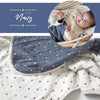 [預購] 日本製藤原織布海軍藍色六層梭織布嬰兒被(S/M) - BB Dressup