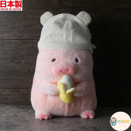 [現貨] 日本製 Shapox 米白色熊耳有機棉嬰幼兒帽 - BB Dressup