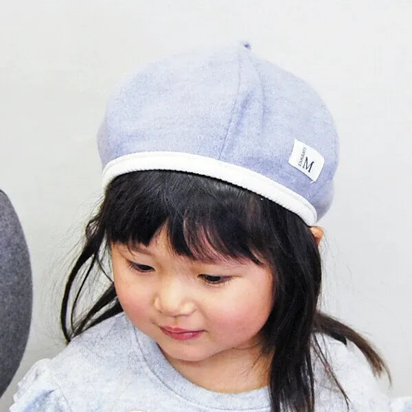 [現貨] 日本製 Shapox 淺灰色彈性幼兒貝雷帽 - BB Dressup