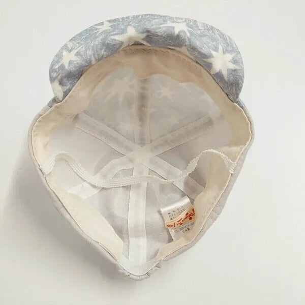 [現貨] 日本製 Shapox防紫外線粉淺灰色雙層紗布嬰幼兒Cap帽 - BB Dressup