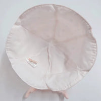 [現貨] 日本製 Shapox防紫外線 嬰幼兒 粉紅色刺繡蕾絲鬱金香遮陽帽(防UV) (46cm)