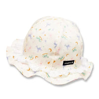 [現貨] 日本製 Shapox防紫外線 嬰幼兒 白色蕾絲遮陽帽 (防UV/下巴綁帶) (50cm)