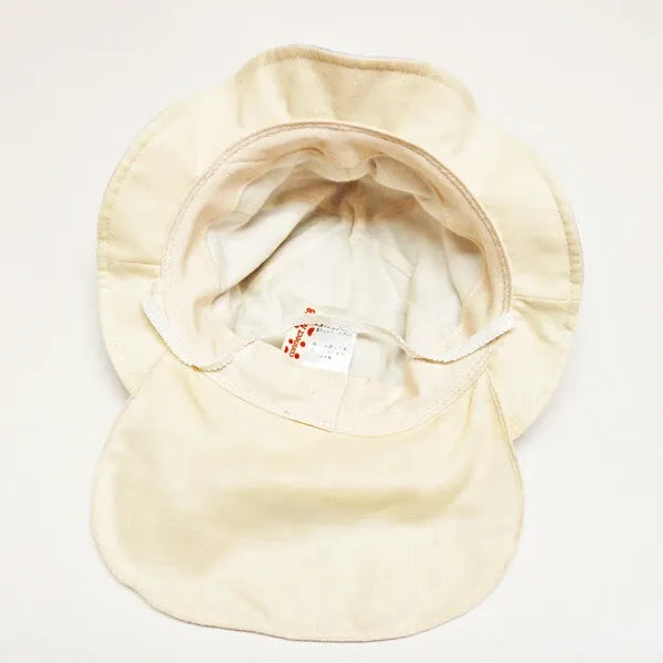 [現貨] 日本製 Shapox防紫外線 嬰幼兒藍色抗菌防曬雙層紗圓頂遮陽帽 (防UV/下巴綁帶) (46-48cm)