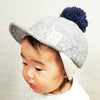 [現貨] 日本製 Shapox 淺灰色絨面保暖嬰幼兒Cap帽 - BB Dressup