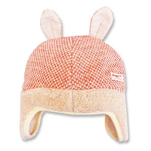 [現貨] 日本製 Shapox 粉紅色動物耳連耳罩保暖毛毛帽 - BB Dressup