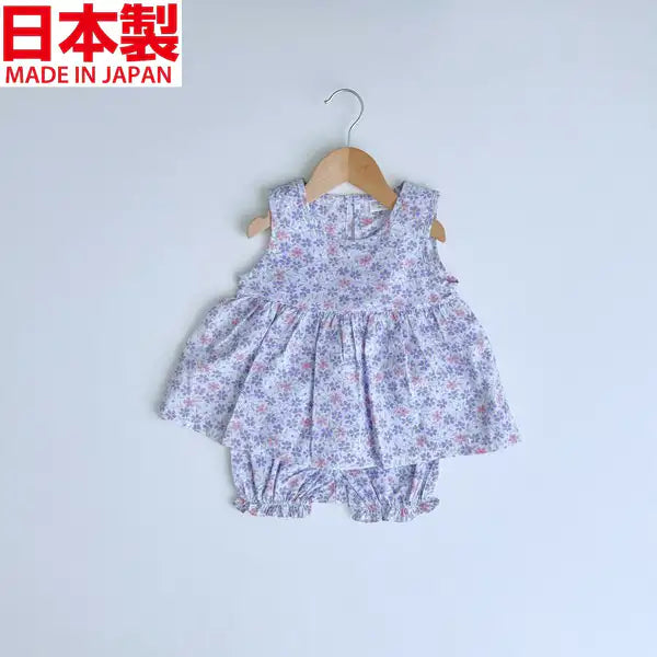 [現貨] 日本製Three Arrorw粉紫色束腰外衣和燈籠褲 (兩件裝) - BB Dressup