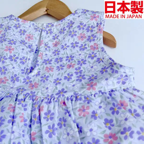 [現貨] 日本製Three Arrorw粉紫色束腰外衣和燈籠褲 (兩件裝) - BB Dressup