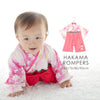 [現貨] 日本直送 Aenak 女童裝紅色櫻花日本和服連身衣 - BB Dressup