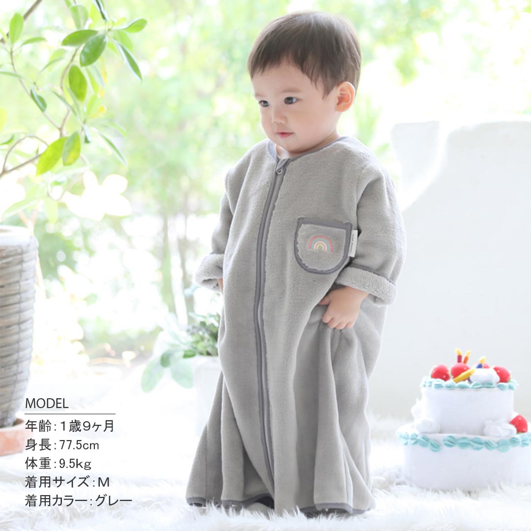 [預購] 日本直送Aenak 初生嬰兒長袖保暖睡衣 (早鳥優惠) - BB Dressup