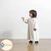 [現貨] 日本直送Aenak 初生嬰兒長袖保暖睡衣/居家服 (白色/淺啡/粉紅/灰色) 50-70cm