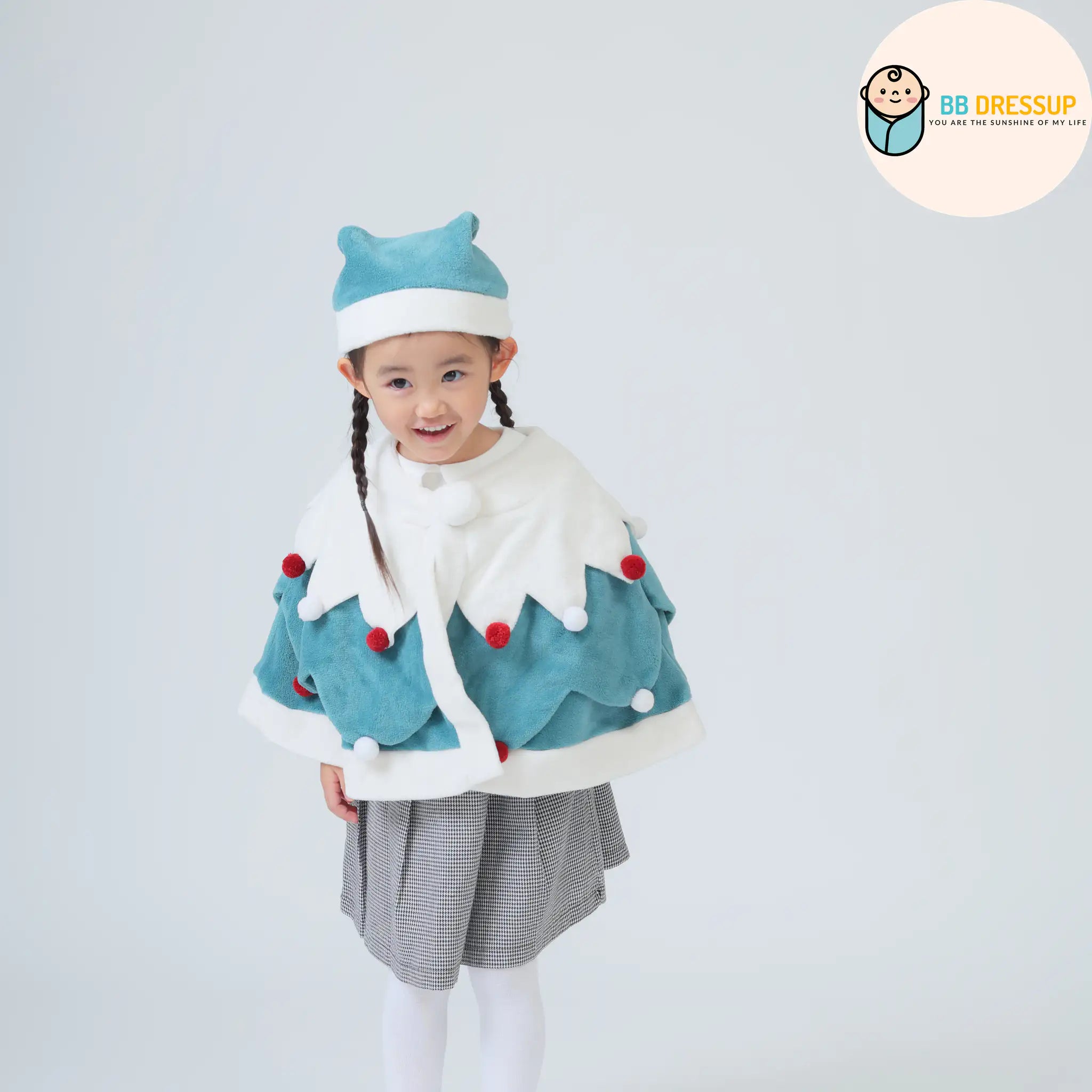 [現貨] 日本直送Aenak 嬰兒聖誕樹造型披肩 (80-110cm) - BB Dressup