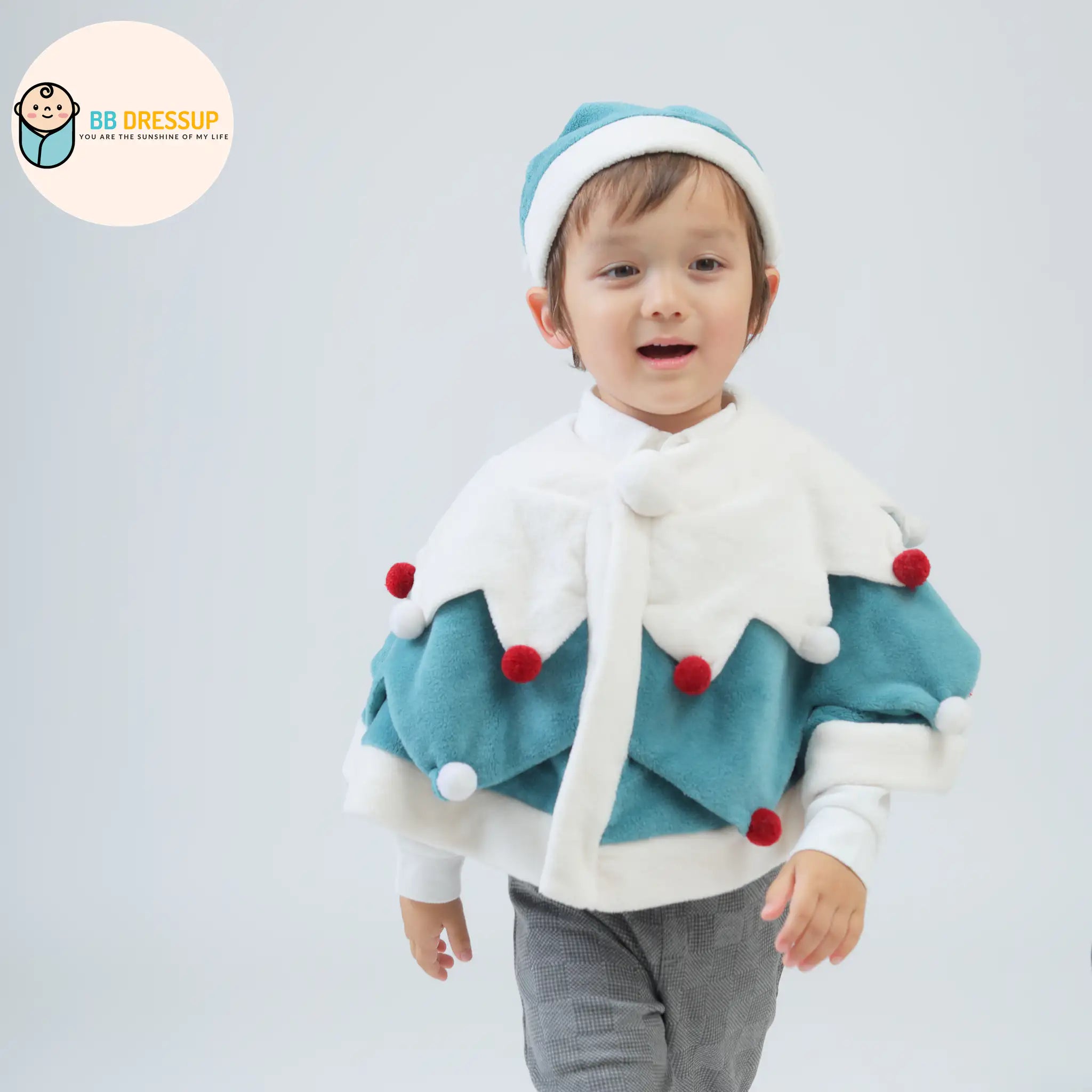 [現貨] 日本直送Aenak 嬰兒聖誕樹造型披肩 (80-110cm) - BB Dressup