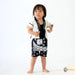 [現貨] 日本直送 Aenak 嬰兒黑色日本祭和服浴衣BB衫套裝 (80-95cm) - BB Dressup