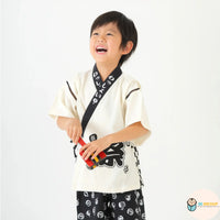[現貨] 日本直送 Aenak 童裝黑色日本祭和服浴衣套裝 (100-120cm) - BB Dressup