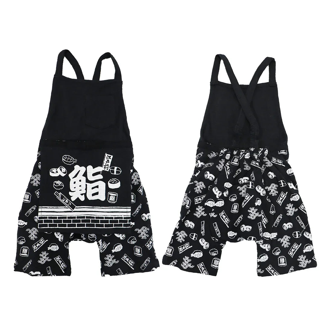 [現貨] 日本直送 Aenak 嬰兒黑色鮨造型和服浴衣BB衫套裝 (80-95cm) - BB Dressup