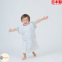 [現貨] 日本製 Aenak 六重紗粉藍色象仔背心防踢睡袋 (0-7歲) - BB Dressup
