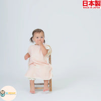 [現貨] 日本製 Aenak 六重紗粉紅色象仔背心防踢睡袋 (0-7歲) - BB Dressup