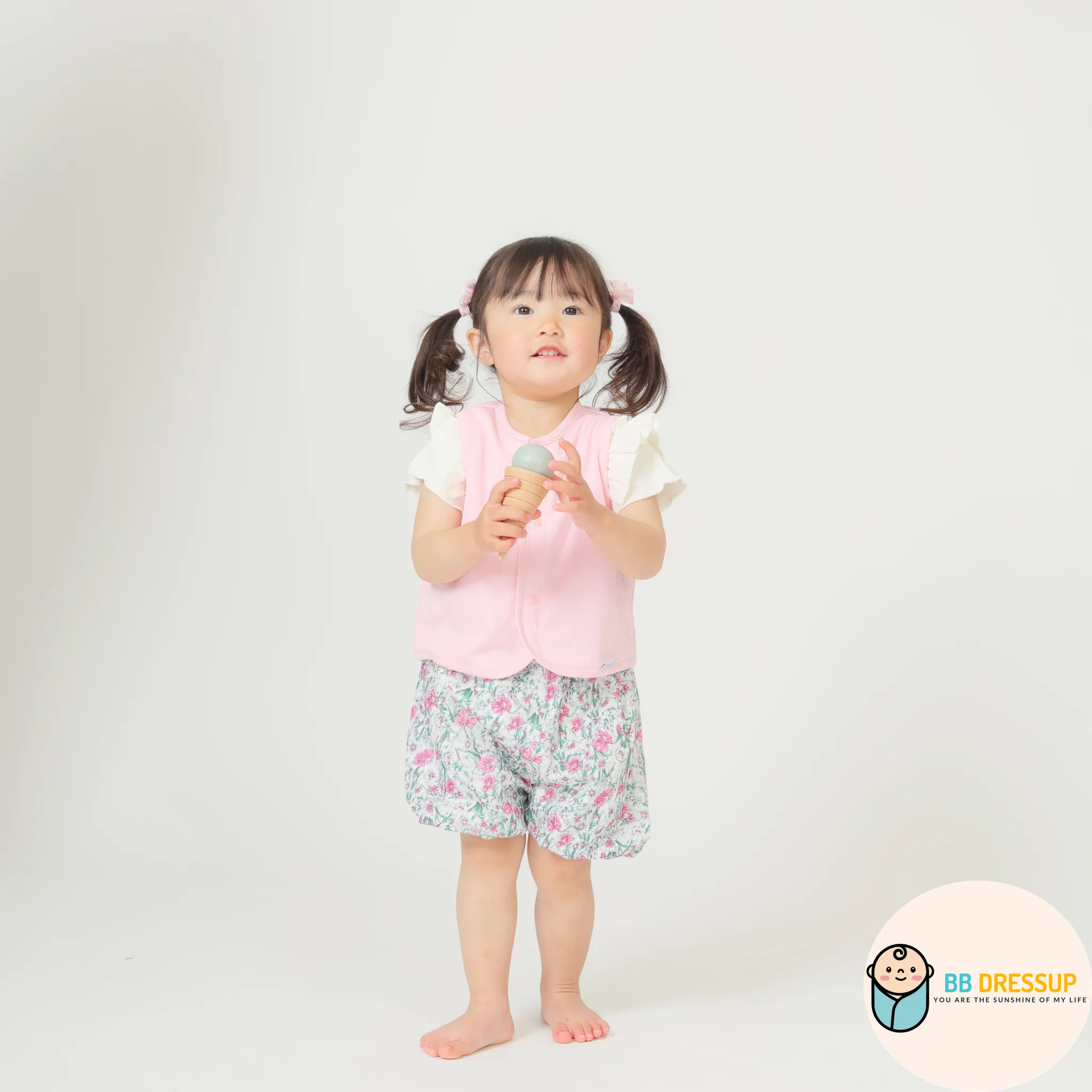 [現貨] 日本直送Aenak 初生嬰兒粉紅色涼感背心 (70-80cm) - BB Dressup