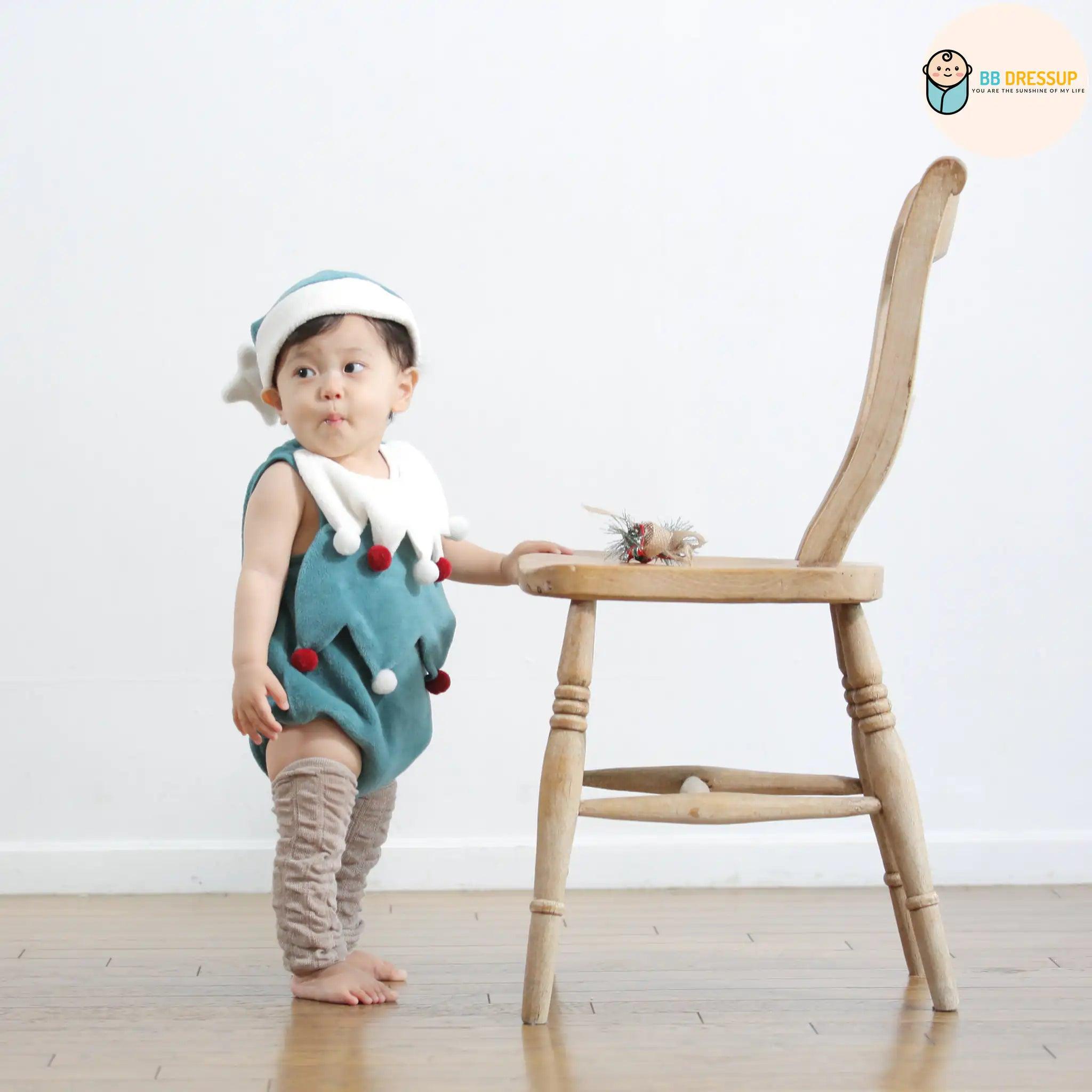 [現貨] 日本直送Aenak 初生嬰兒聖誕樹造型連身衣套裝 - BB Dressup