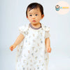 [現貨] 日本直送 Aenak 四層棉紗白色動物初生嬰兒背心防踢睡袋 - BB Dressup