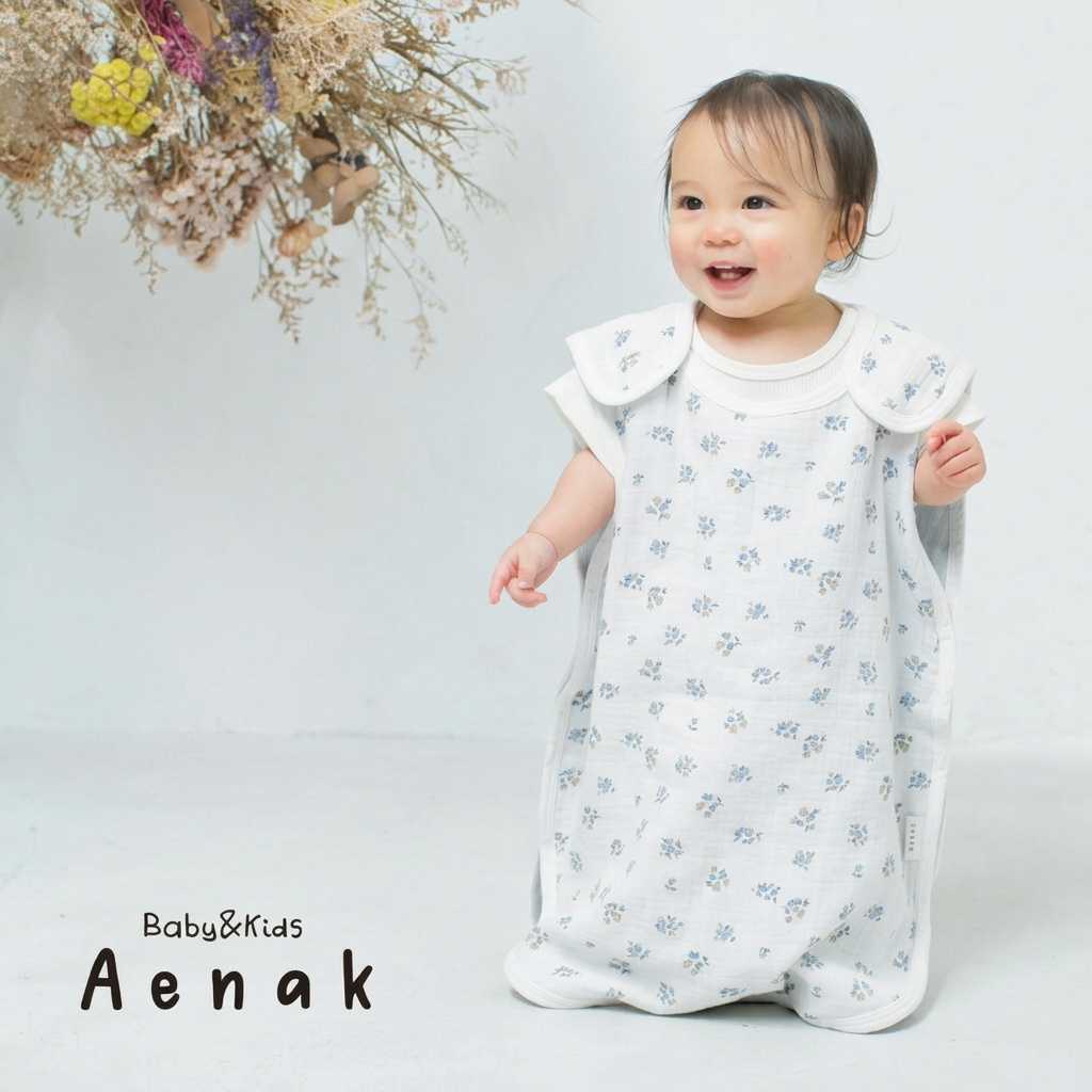 Aenak 日本直送四層棉紗嬰兒防踢睡袋
