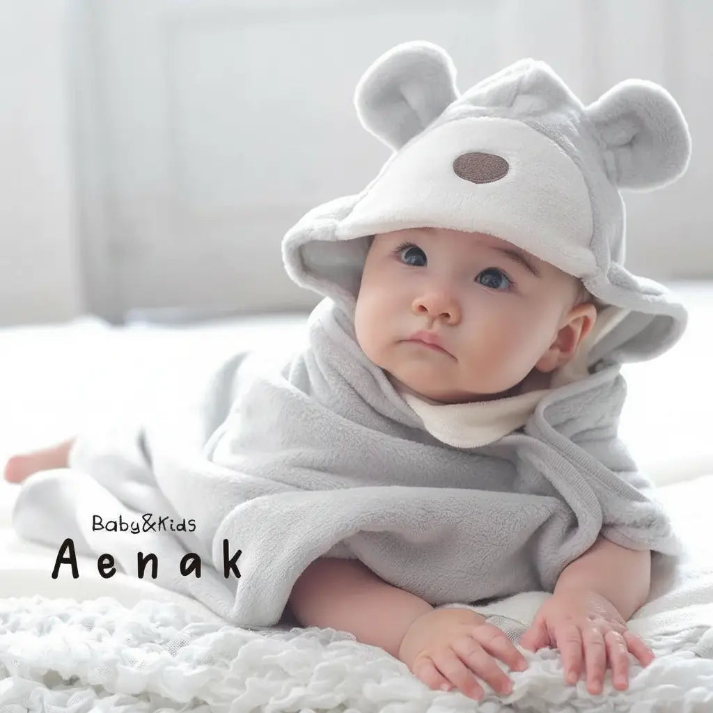 [現貨] 日本直送Aenak 初生嬰兒熊仔披肩圍巾 - BB Dressup