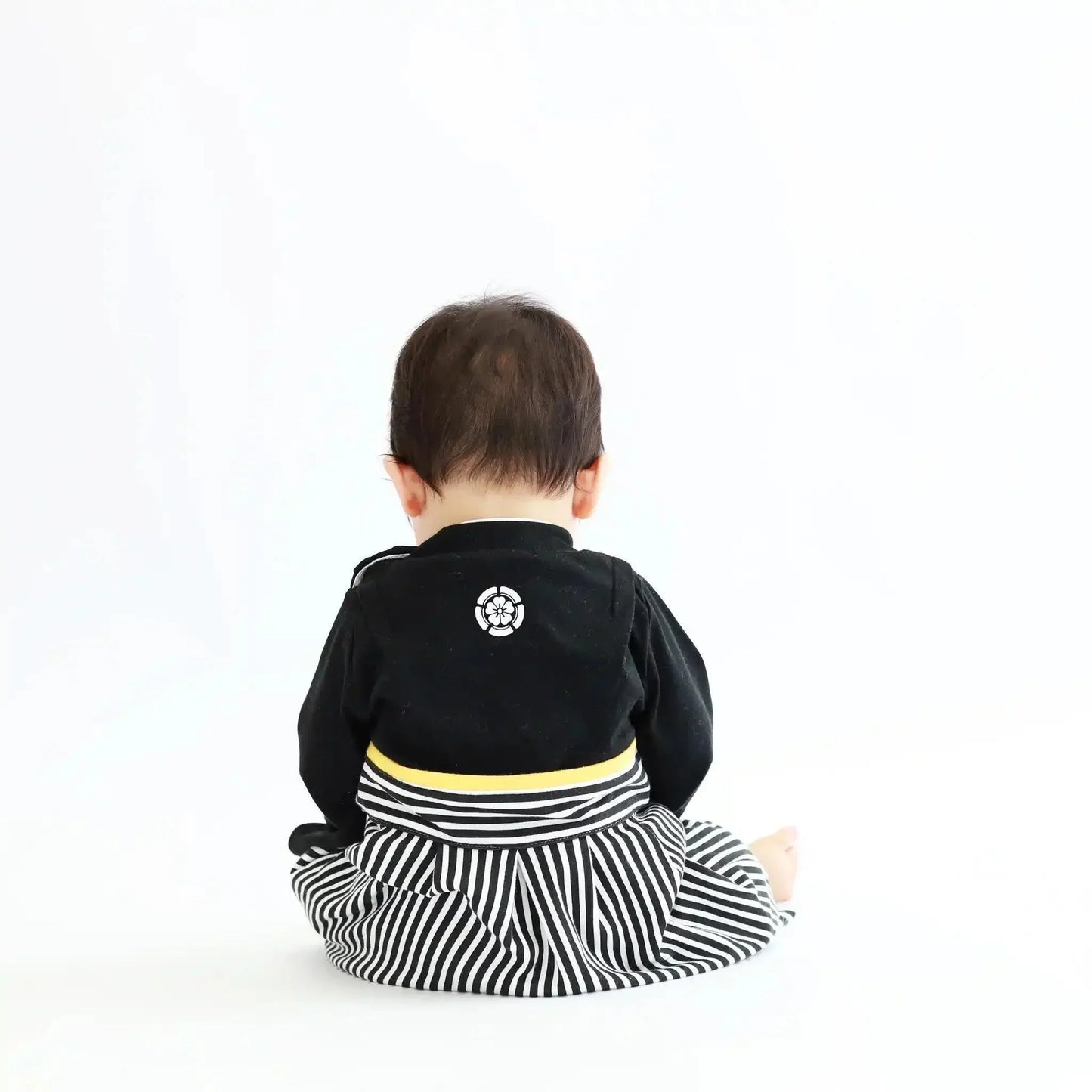 [現貨] 日本直送 Aenak 男童裝 黑色HAKAMA 日本和服嬰兒連身衣 - BB Dressup