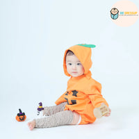[預購] 日本直送 Aenak 嬰兒萬聖節南瓜造型長袖連身衣 - BB Dressup