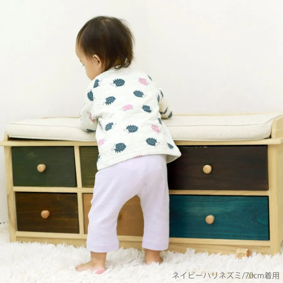 [現貨] 日本直送 Aenak 初生嬰兒 100%全棉刺蝟針織長袖厚身上衣 - BB Dressup