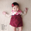 日本直送 Aenak 嬰兒和服風格紅色圍裙/口水肩 - BB Dressup
