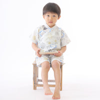 [預購] 日本直送 Aenak 嬰兒白色Kiriko Maru日本和服浴衣套裝 - BB Dressup