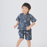 [現貨] 日本直送 Aenak 嬰兒藍色Kiriko Maru日本和服浴衣套裝 (80-130cm) - BB Dressup