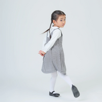 [現貨] 日本製 Aenak 幼兒白色棉混紡防滑設計襪褲 (85-120cm) - BB Dressup