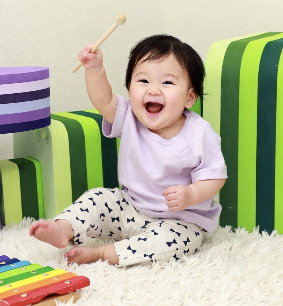 [現貨] 日本直送 Aenak 初生嬰兒 100%全棉 煲呔造型 雙面針織厚身長褲 (70-90cm) - BB Dressup