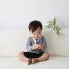 [現貨] 日本直送 Aenak 男童裝 灰色V領恤衫造型 嬰兒連身衣 - BB Dressup