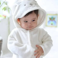 [現貨] 日本直送 Aenak 初生嬰兒 白色兔仔造型長袖連身衣 (60-90cm) - BB Dressup