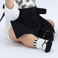 [現貨] 日本製 Aenak 初生嬰兒日式分趾造型嬰兒襪 7−9cm (黑/藍兩色) - BB Dressup