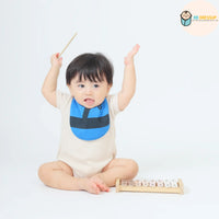 [現貨] 日本直送 Aenak 嬰兒藍色忍者造型口水肩連帽 - BB Dressup