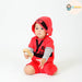 [現貨] 日本直送 Aenak 嬰兒紅色忍者造型連帽連身衣 - BB Dressup
