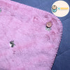 [現貨] 日本直送 アシスト 粉紅貓咪刺繡3 Ways嬰兒毛氈 - BB Dressup