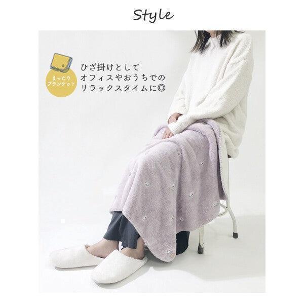 [現貨] 日本直送 アシスト 粉紅貓咪刺繡3 Ways嬰兒毛氈 - BB Dressup