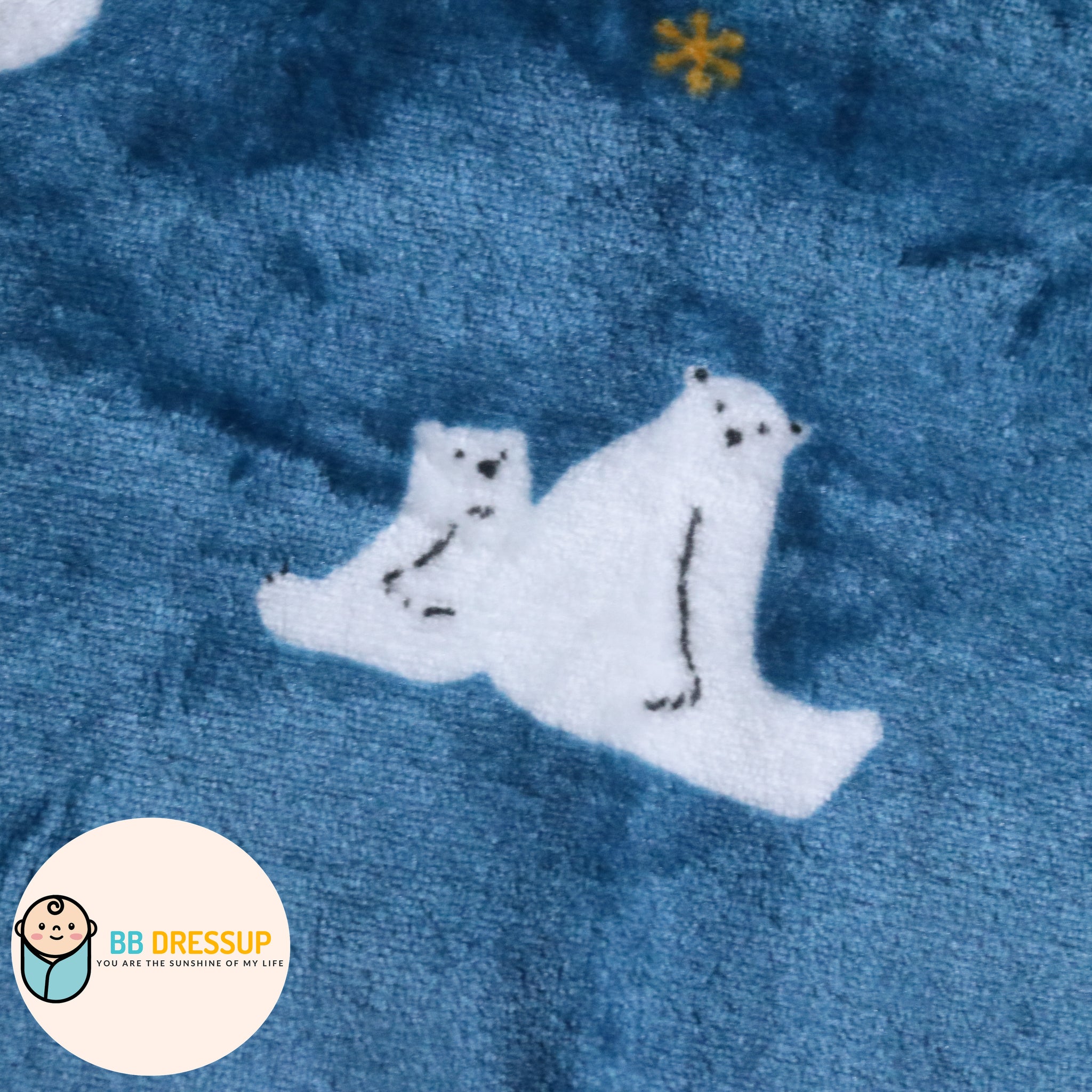 [現貨] 日本直送 アシスト 海軍藍北極熊3 Ways嬰兒毛氈 - BB Dressup